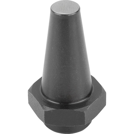 Kipp Rest Pad W Spigot, Form:A Plane, Internal Thread D=M06, H=12, 5, Sw=17, Carbon Steel K0295.106012